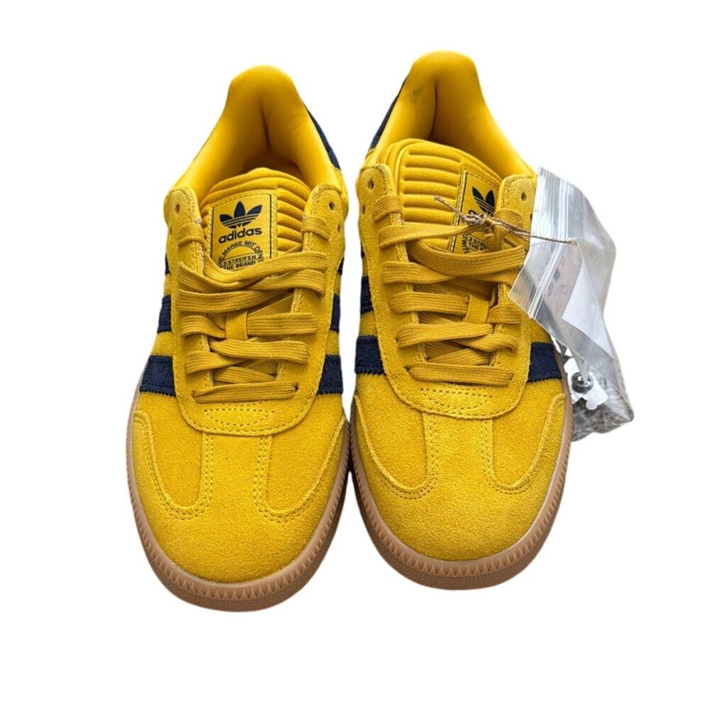 Adidas Samba JP7781 XLG Sneakers Bold Gold/Indigo/Vanilla Size M8.5 W9.5